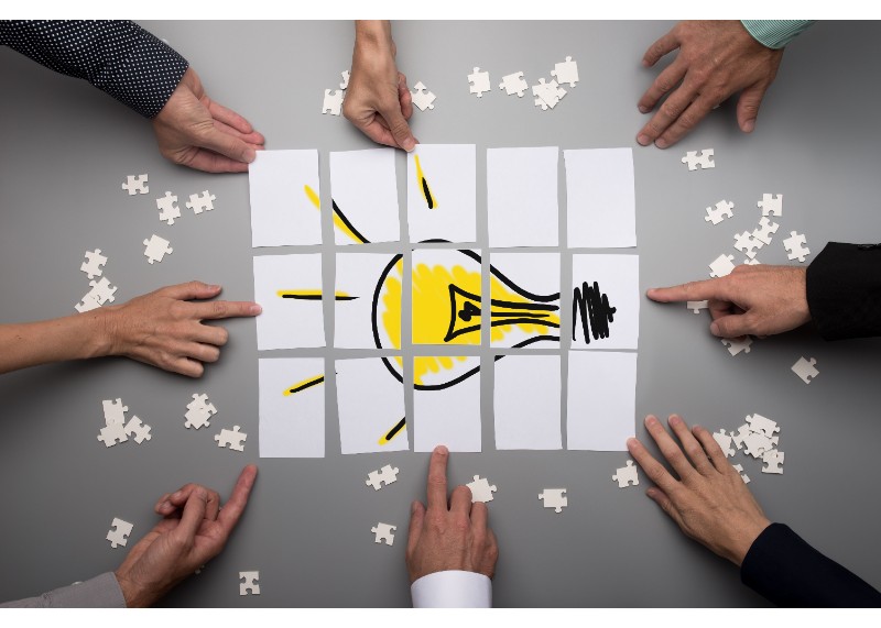 Puslespill samarbeid