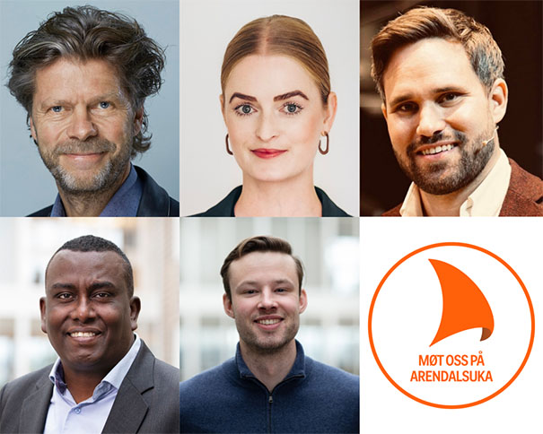 Paneldeltakere til Visma Flyts arrangement under Arendalsuka 2025.